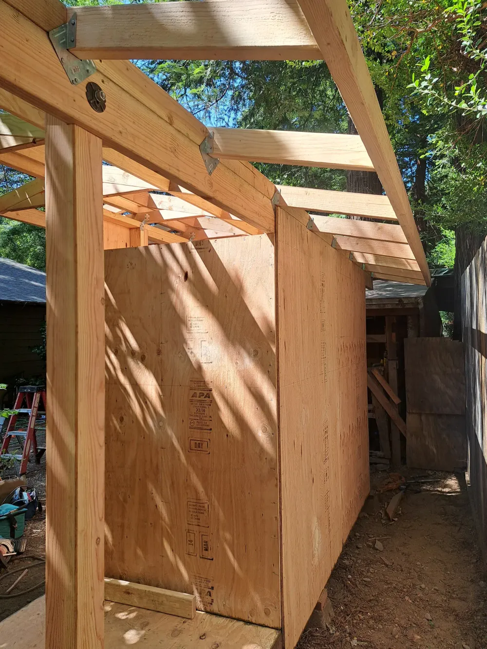 A shed (with saltbox roof) image